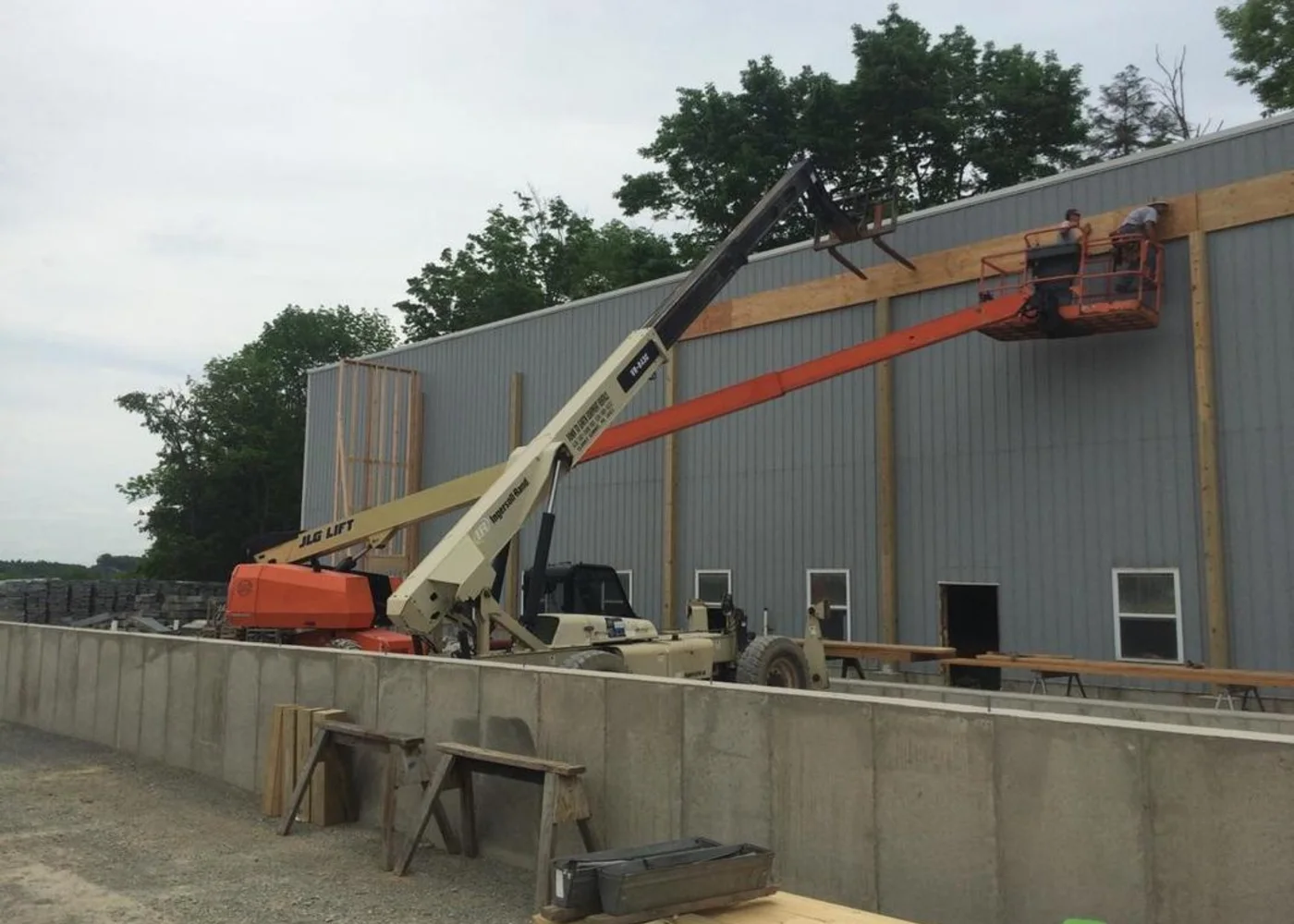 Large commercial construction project