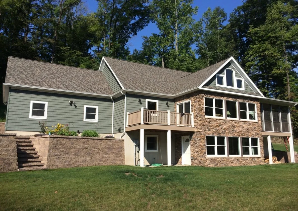 Completed custom Mooney Builders home